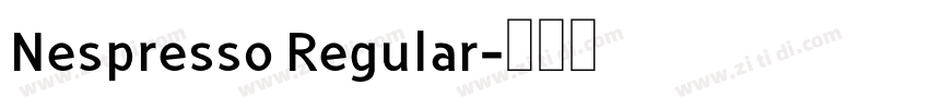 Nespresso Regular字体转换